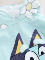 Blue Flower Print Bluey License Towelling Poncho (3-6yrs) - Image 7 of 7