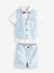 Baker by Ted Baker Shirt Waistcoat and Shorts Set - Image 9 of 15
