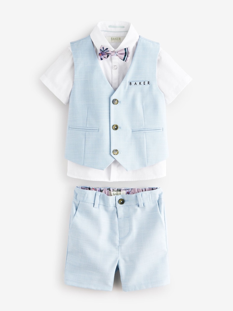 Baker by Ted Baker Shirt Waistcoat and Shorts Set - Image 9 of 15