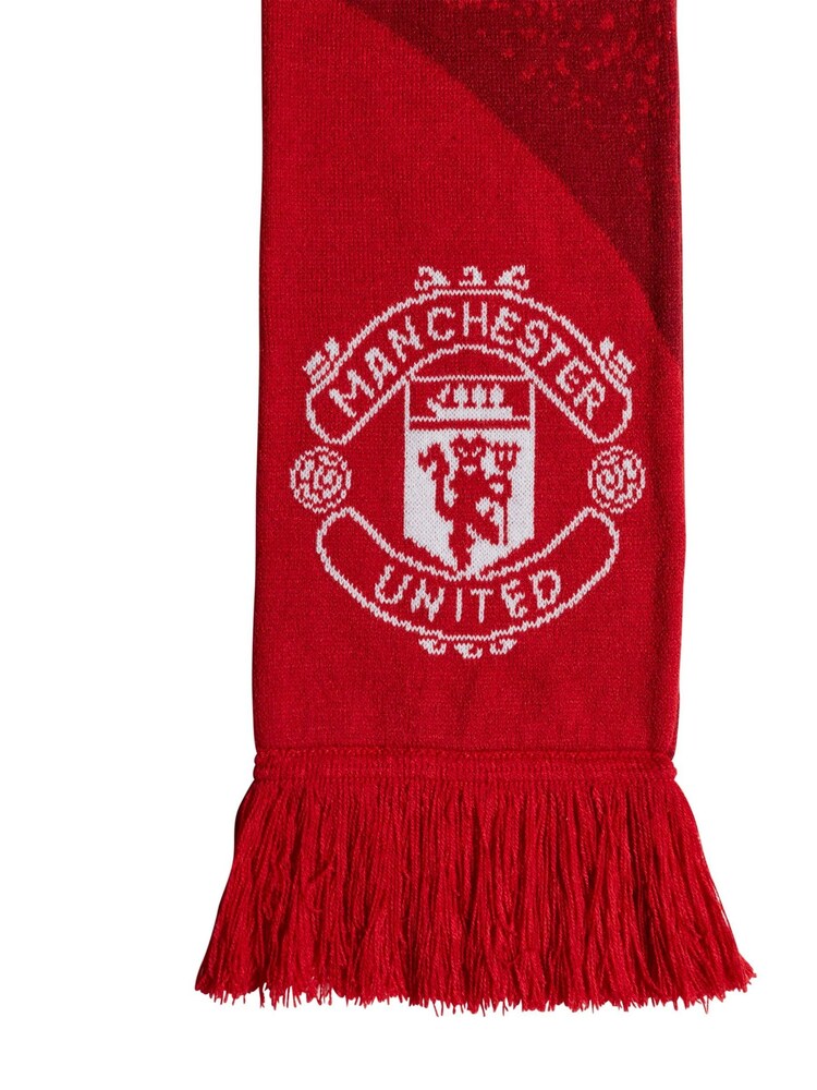 adidas Red Manchester United Home Scarf - Image 1 of 3 adidas Red Manchester United Home Scarf - Image 1 of 3
