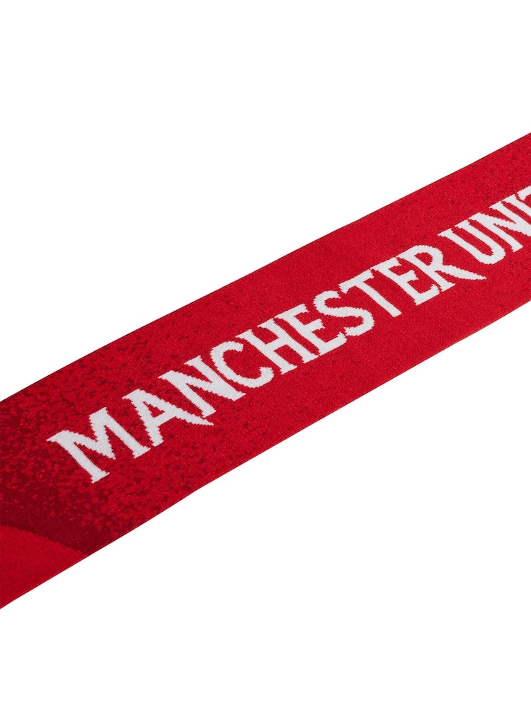 adidas Red Manchester United Home Scarf - Image 3 of 3