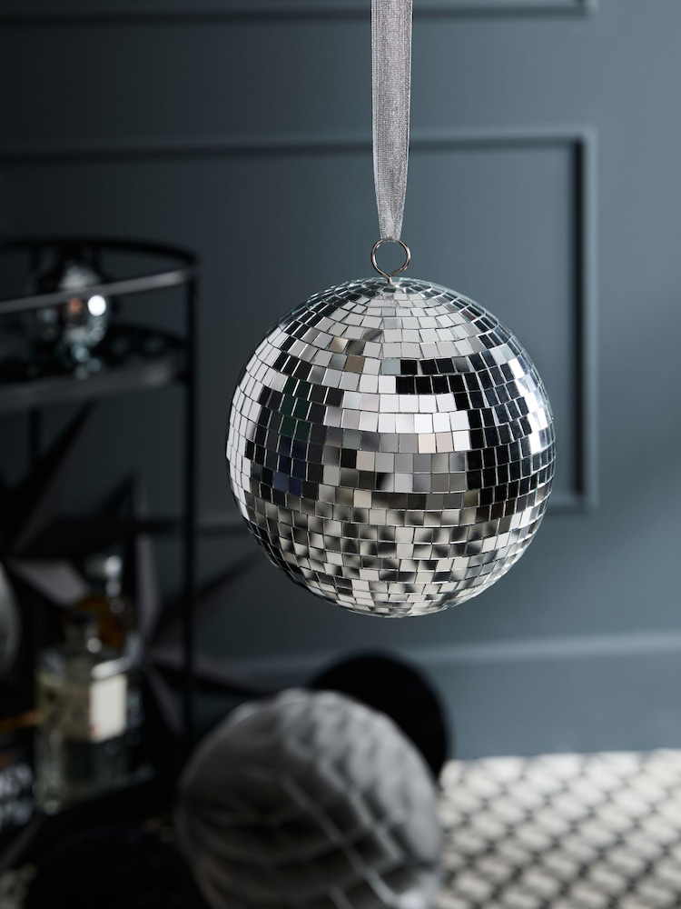 Silver Disco Ball Room Decoration - Image 1 of 5