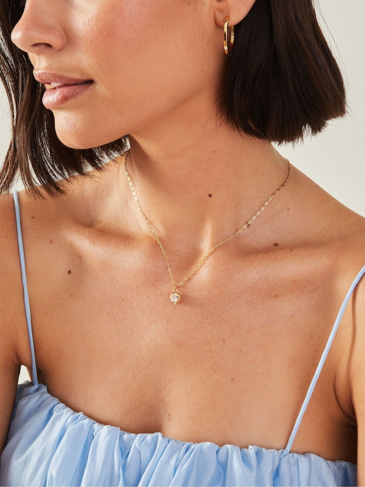 Accessorize Silver Tone Platinum-Coated Stainless Steel Omega Chain Necklace - Image 3 of 3 Accessorize Silver Tone Platinum-Coated Stainless Steel Omega Chain Necklace - Image 3 of 3