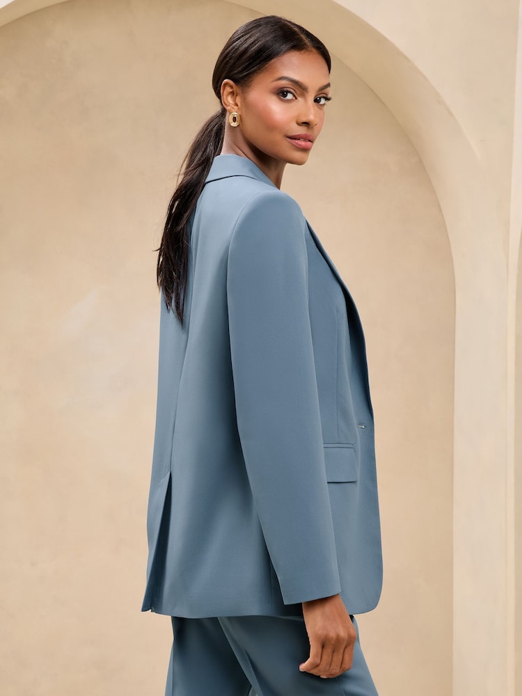 Lipsy Blue Relaxed Blazer - Image 4 of 4