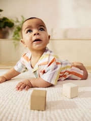 Bright Stripe Baby Romper (0mths-2yrs) - Image 6 of 8
