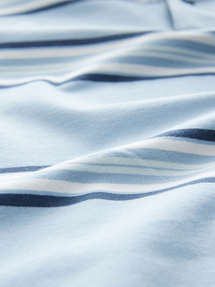 Blue Stripe/Ecru/Red - Обычный крой - Рубашки-поло с коротким рукавом из джерси 3 упаковка - Image 12 of 12 Blue Stripe/Ecru/Red - Обычный крой - Рубашки-поло с коротким рукавом из джерси 3 упаковка - Image 12 of 12