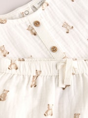 Neutral Bear Print Top and Shorts Baby Set (0mths-3yrs) - Image 11 of 12