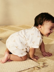 Neutral Bear Print Top and Shorts Baby Set (0mths-3yrs) - Image 4 of 12