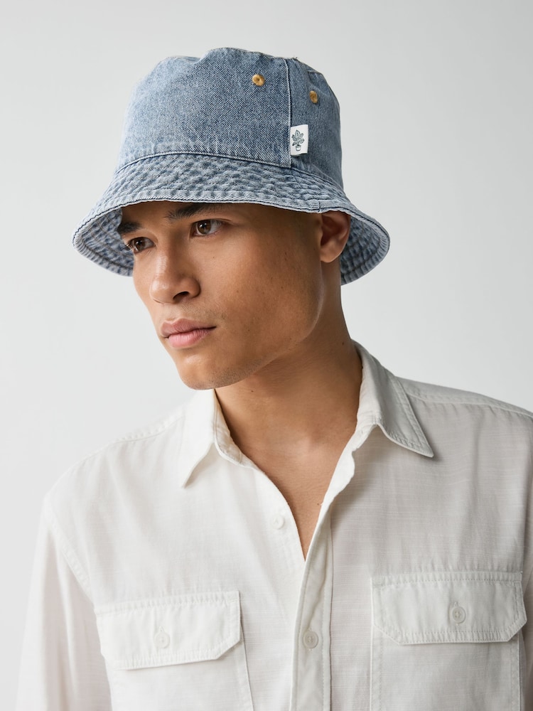 Denim Bucket Hat - Image 1 of 4 Denim Bucket Hat - Image 1 of 4