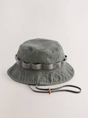 Khaki Green Boonie 100% Cotton Hat - Image 2 of 5
