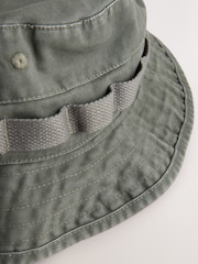 Khaki Green Boonie 100% Cotton Hat - Image 4 of 5