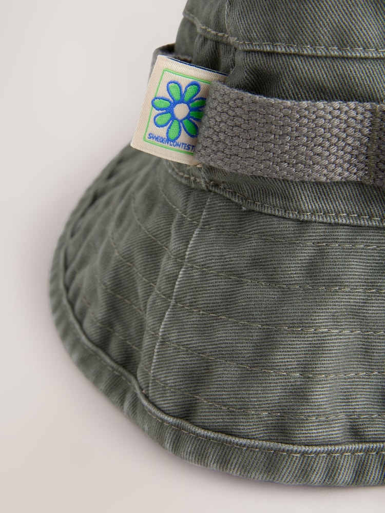 Khaki Green Boonie 100% Cotton Hat - Image 4 of 5