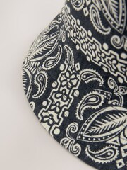 Темно-синий - Reversible Tile Print Bucket Hat - Изображение 3 из 3