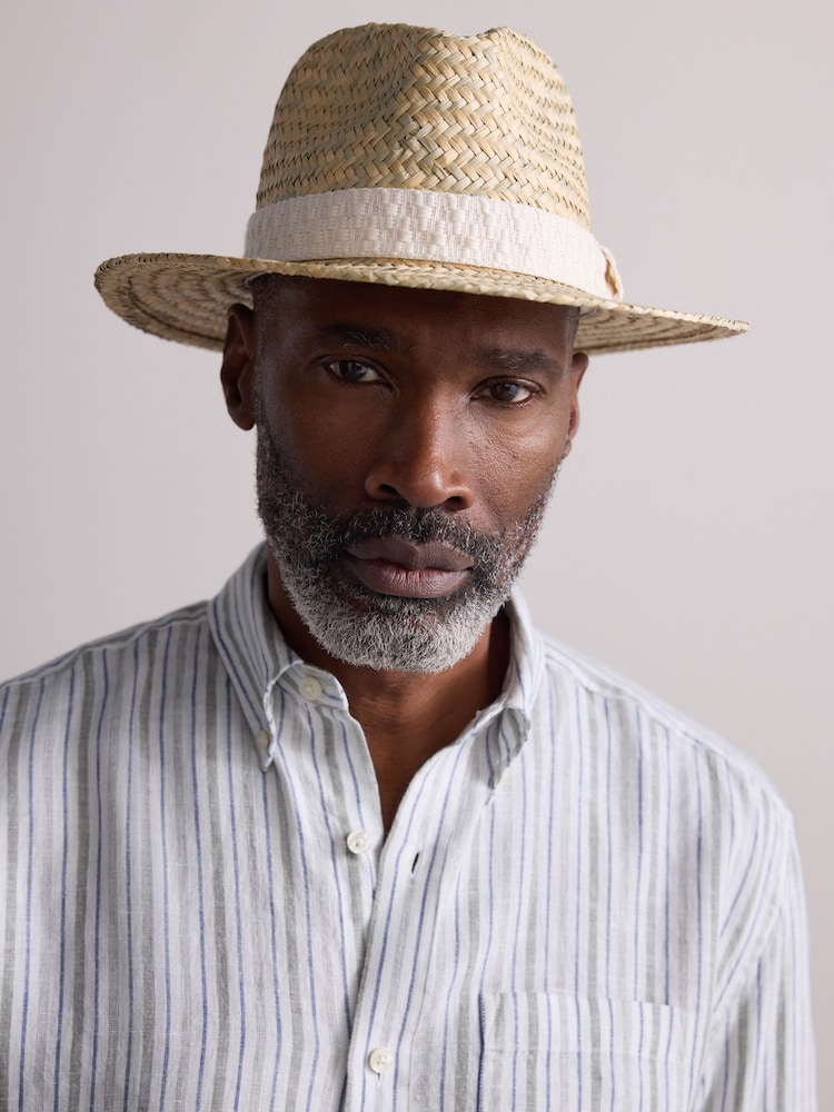Natural Signature Seagrass Panama Style Hat - Image 1 of 4