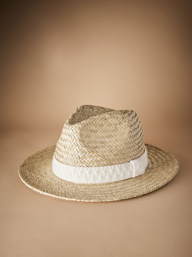 Natural Signature Seagrass Panama Style Hat - Image 2 of 4