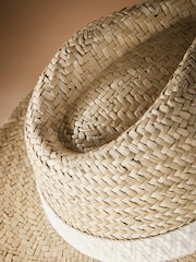 Natural Signature Seagrass Panama Style Hat - Image 4 of 4