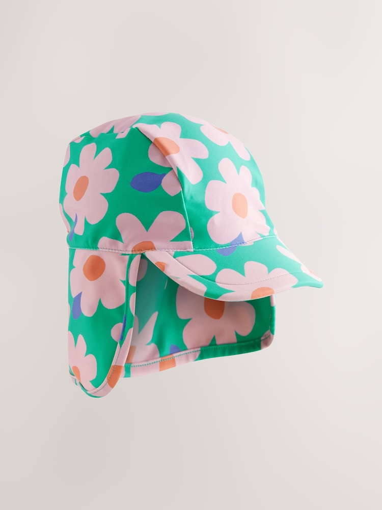 Fleur verte/rose - Casquette de bain (3mois-10ans) - Image 4 of 6