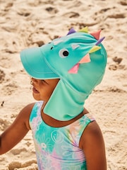 Aqua Blue Dinosaur Swim Cap (3mths-10yrs) - Image 2 of 6