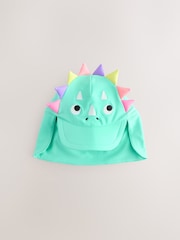 Aqua Blue Dinosaur Swim Cap (3mths-10yrs) - Image 4 of 6