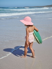 Pink Check Swim Hat (3mths-10yrs) - Image 2 of 3