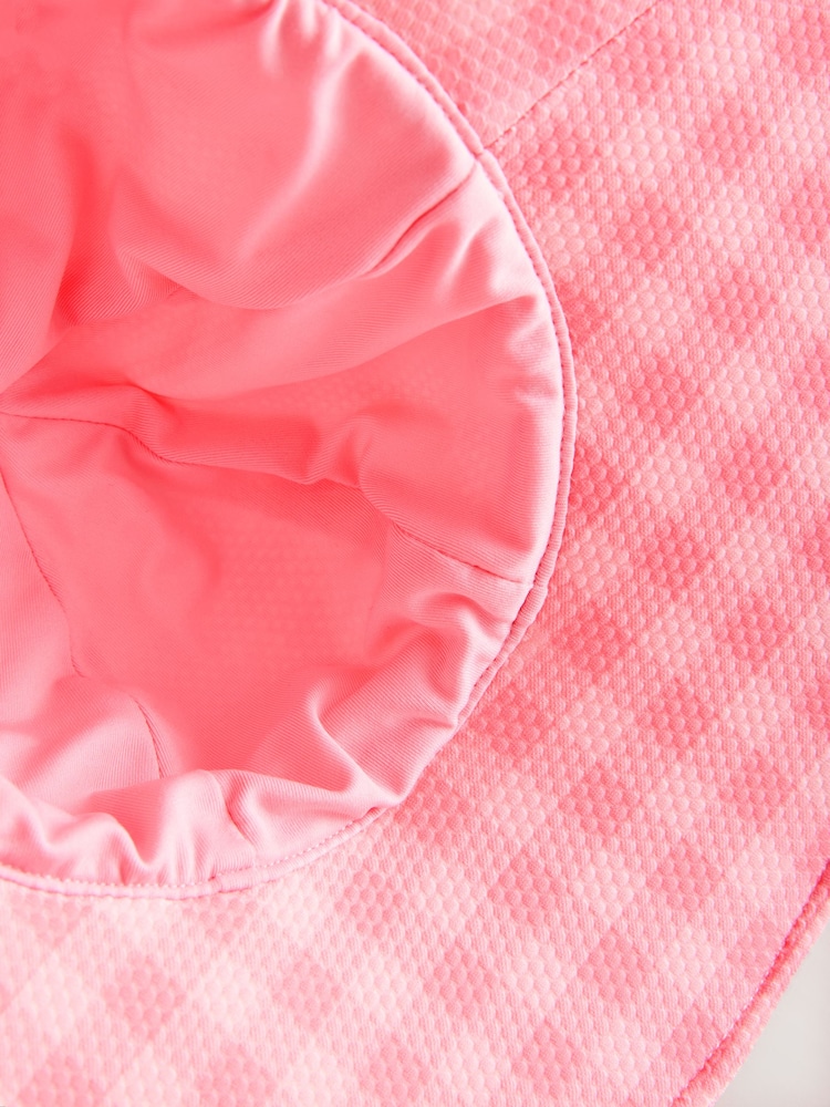 Pink Check Swim Hat (3mths-10yrs) - Image 6 of 6 Pink Check Swim Hat (3mths-10yrs) - Image 6 of 6