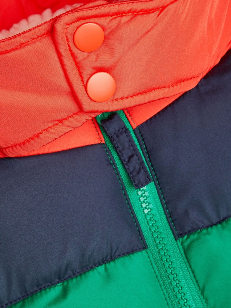 Monsoon Colourblock Hooded Puffer Jacket - Imagen 3 de 3 Monsoon Colourblock Hooded Puffer Jacket - Imagen 3 de 3