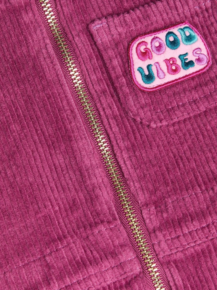 Monsoon Red Good Vibes Corduroy Pinafore Dress - Image 3 of 3 Monsoon Red Good Vibes Corduroy Pinafore Dress - Image 3 of 3