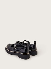 Monsoon Black Glitter Heart Chunky Mary Jane Shoes - Image 2 of 2