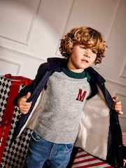 Monsoon Blue Corduroy Collar Quilted Jacket - Image 2 of 4