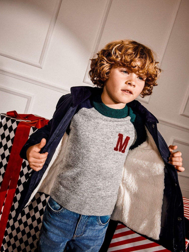 Monsoon Blue Corduroy Collar Quilted Jacket - Image 2 of 4