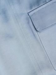 Monsoon Blue Satin Cargo Trousers - Image 4 of 4