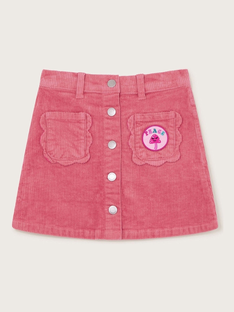 Monsoon Pink Peace Corduroy Skirt - Image 1 of 3 Monsoon Pink Peace Corduroy Skirt - Image 1 of 3