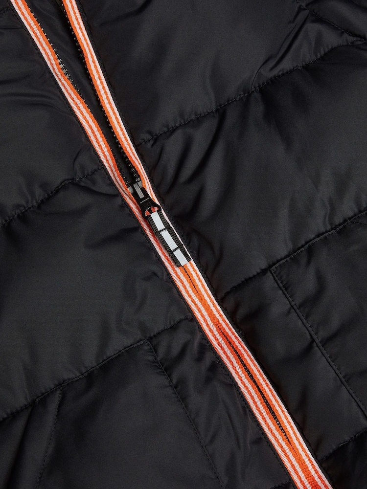 Monsoon Black Detachable Sleeve and Hood Padded Coat - Image 3 of 3