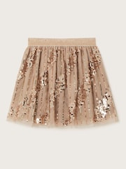 Monsoon Gold Sequin Tulle Skirt - Image 1 of 3
