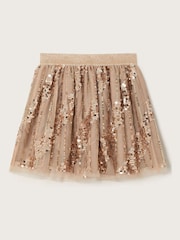 Monsoon Gold Sequin Tulle Skirt - Image 2 of 3