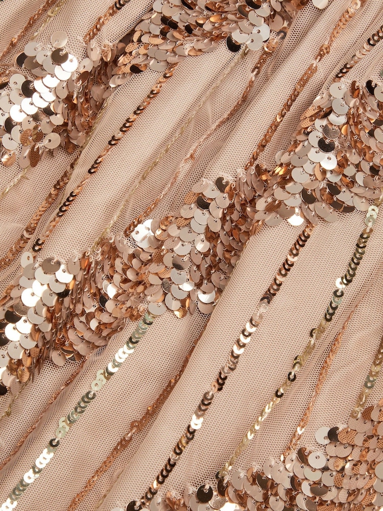 Monsoon Gold Sequin Tulle Skirt - Image 3 of 3