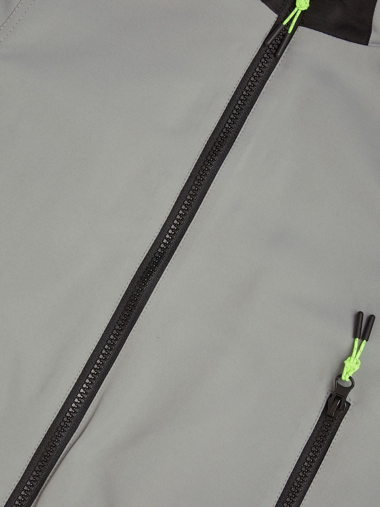 Monsoon Grey Canvas Zip Jacket - Image 3 of 3