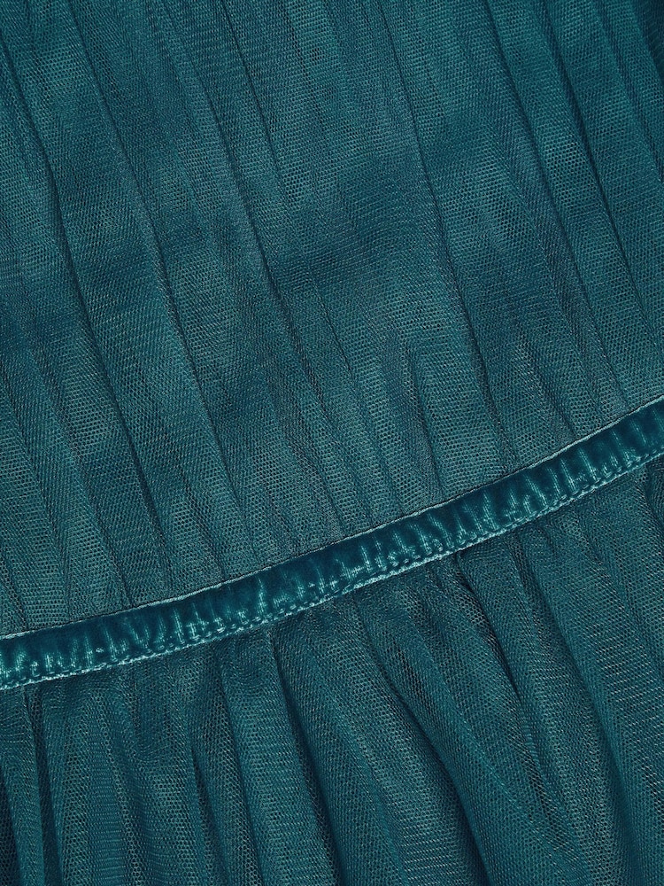 Monsoon Green Charlize Flutter Sleeve Tulle Dress - Image 3 of 3