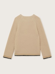 Monsoon Natural M Cable Knit Jumper - Image 2 of 3