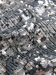 Silver Tie Front Sequin Waistcoat - Image 6 of 6