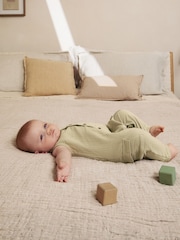 Sage Green Baby Woven Romper (0mths-2yrs) - Image 2 of 11