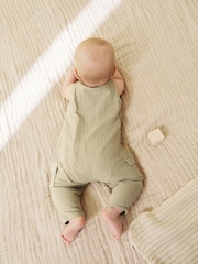 Sage Green Baby Woven Romper (0mths-2yrs) - Image 3 of 11