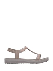 Skechers Taupe Meditation Womens Sandals - Image 1 of 5