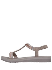 Skechers Taupe Meditation Womens Sandals - Image 2 of 5