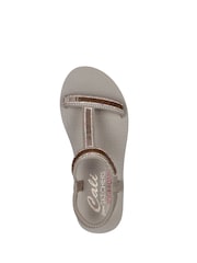 Skechers Taupe Meditation Womens Sandals - Image 4 of 5