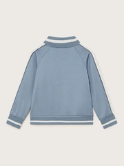 Monsoon Blue Satin Badge Bomber Jacket - Image 2 of 3