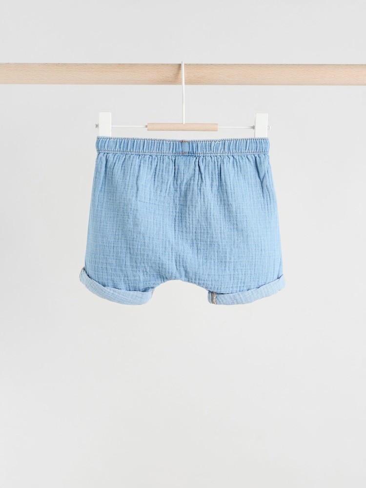 Bleu Denim - Ensemble haut et short bébé (0mois-3ans) - Image 10 of 15