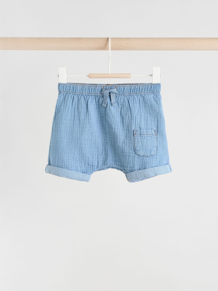 Bleu Denim - Ensemble haut et short bébé (0mois-3ans) - Image 11 of 15