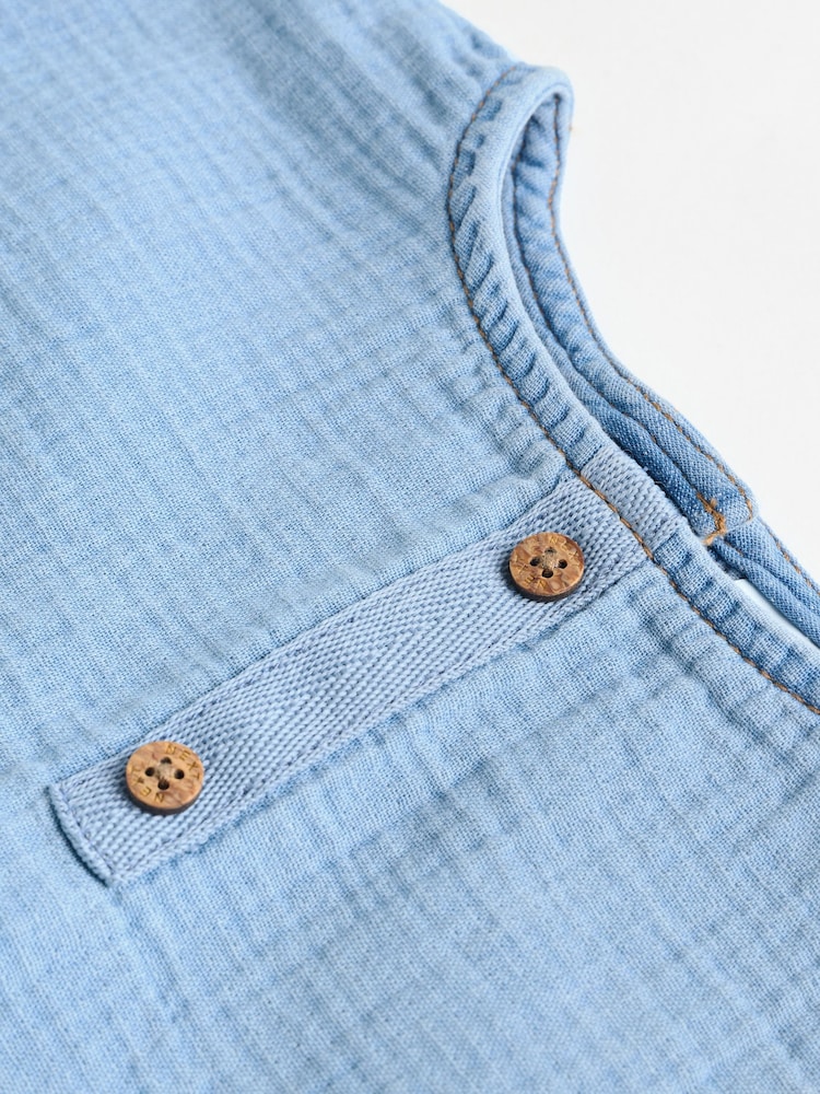 Bleu Denim - Ensemble haut et short bébé (0mois-3ans) - Image 14 of 15