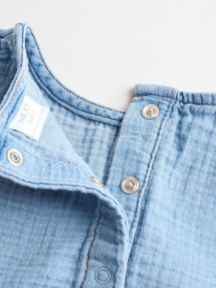 Denim Blue Top and Shorts Baby Set (0mths-3yrs) - Image 15 of 15 Denim Blue Top and Shorts Baby Set (0mths-3yrs) - Image 15 of 15